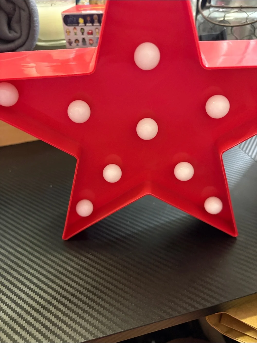 LED Red Star Table Accent Light by